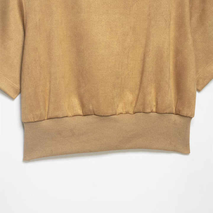 Damen Cropped T-Shirt mit elegantem Bund Drune