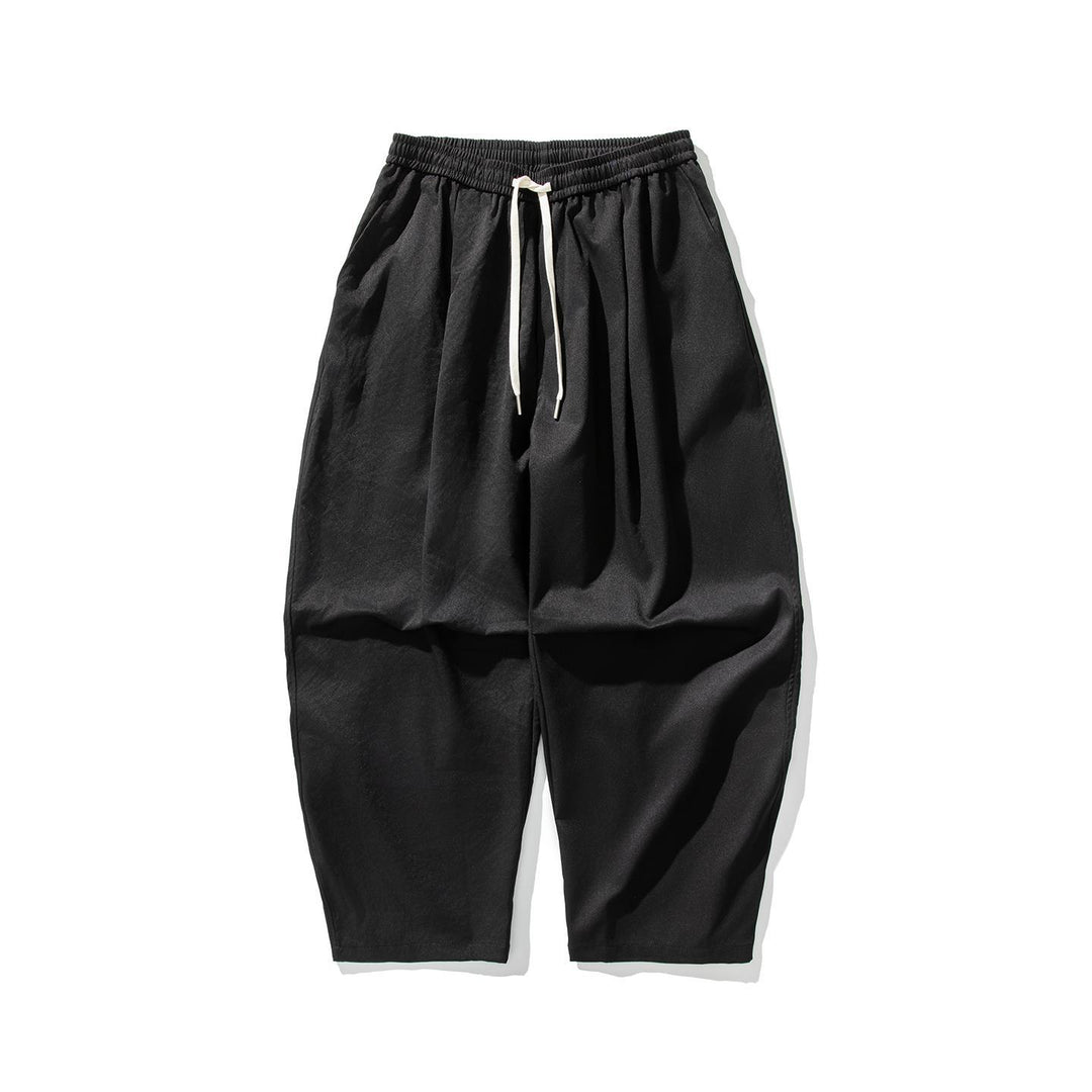 Herren Locker geschnittene Plissee-Ballonhose mit Tunnelzug Drune