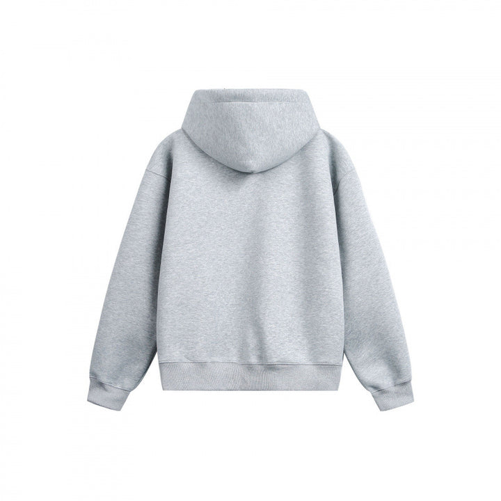 Unisex Oversize Kapuzenpullover aus Baumwollmix mit minimalistischen Nahtdetails Drune