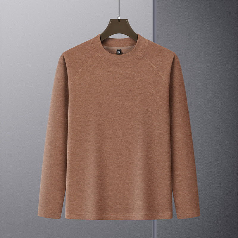 Herren Premium-Mockneck-Pullover aus feinem Woll-Mix mit Raglanärmeln Drune