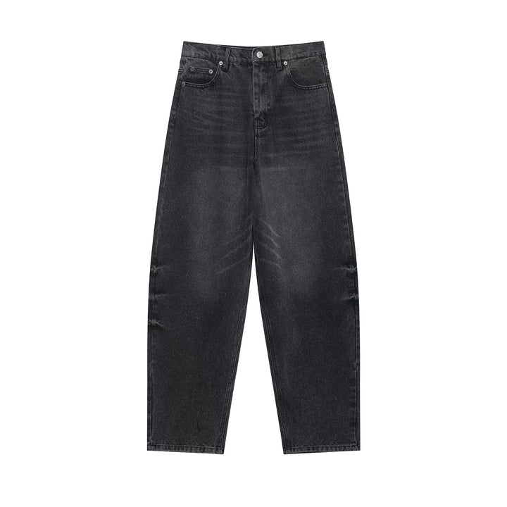 Damen Hochtaillierte kurzgeschnittene Jeans mit weitem Bein aus Denim Drune