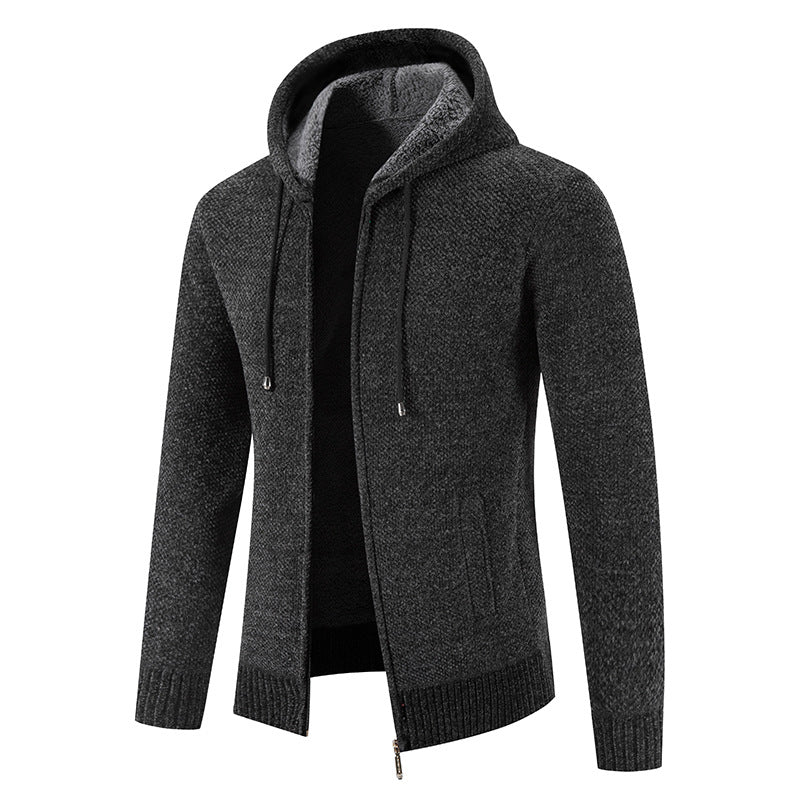 Herren Kapuzenjacke mit weichem Innenfutter und innovativem Design Drune