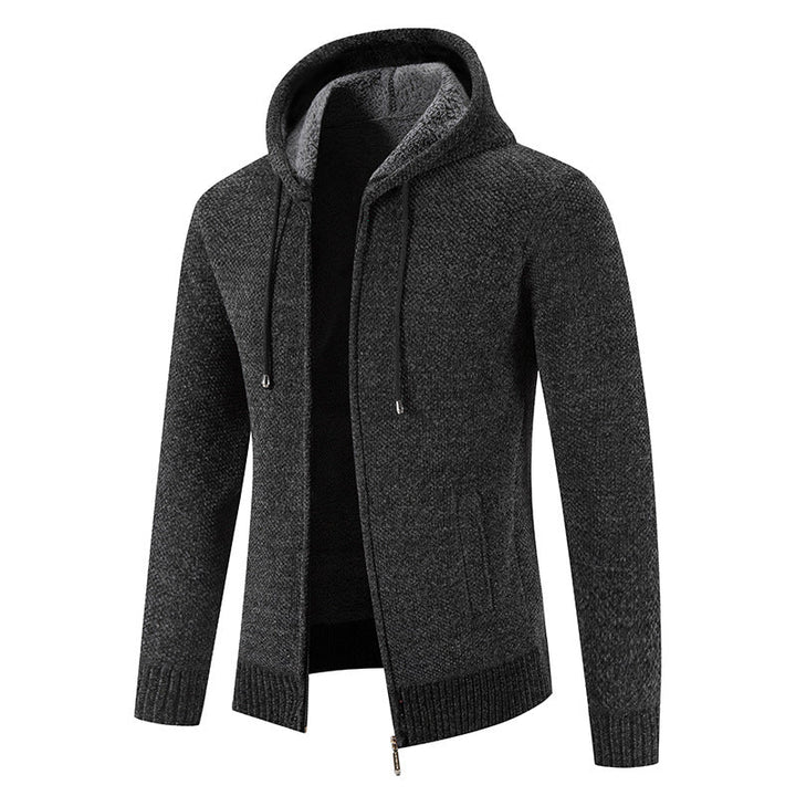 Herren Kapuzenjacke mit weichem Innenfutter und innovativem Design Drune