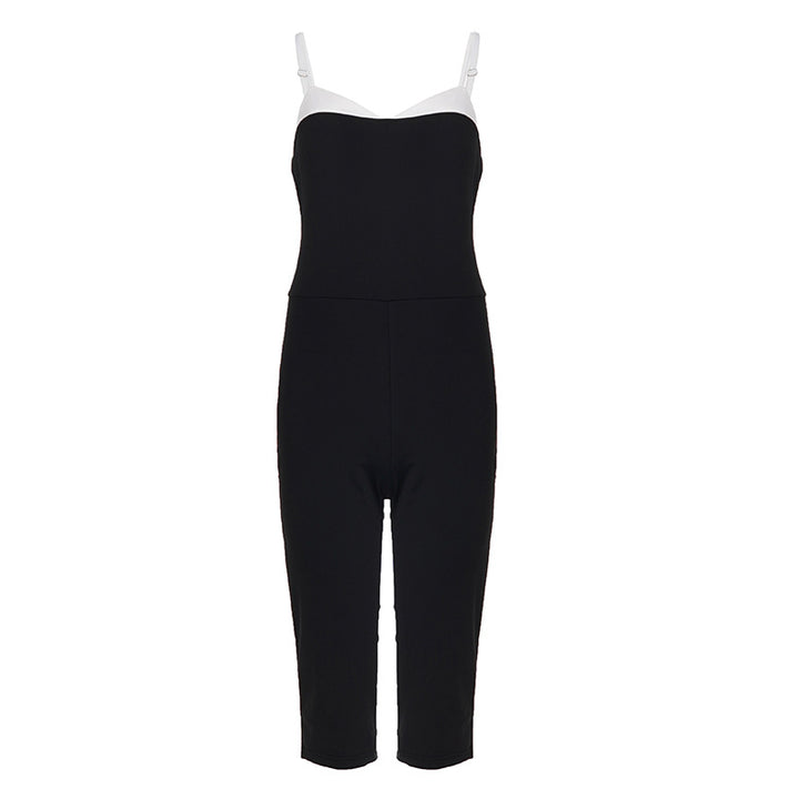 Damen eleganter Overall mit Büstenlage und verstellbaren Trägern Drune