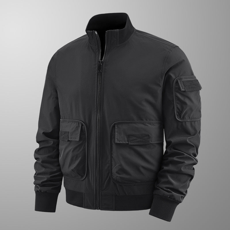 Herren leichte Übergangsjacke mit vielen Taschen Drune