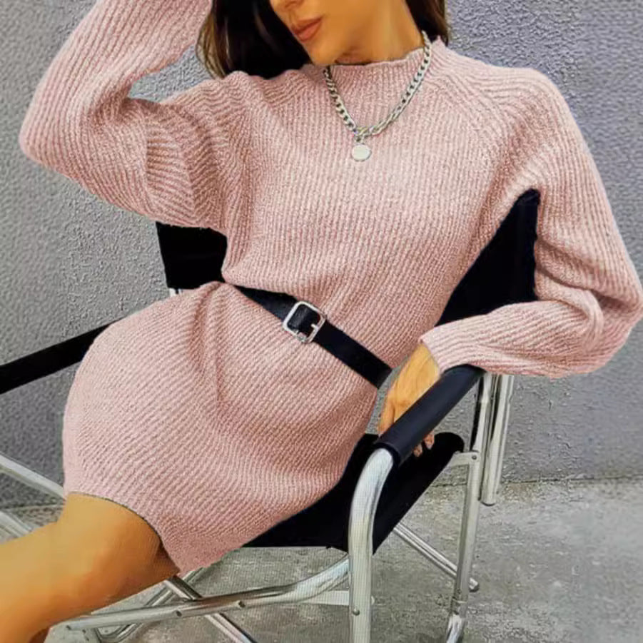 Damen Strickkleid mit lässiger Passform und weichem Material Drune