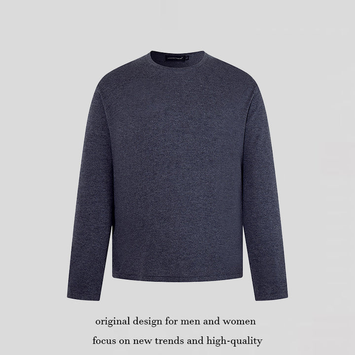 Herren Feinstrickpullover mit Rundhalsausschnitt und geradem Schnitt Drune