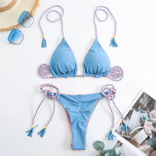 Damen Triangle-Bikini-Set Drune