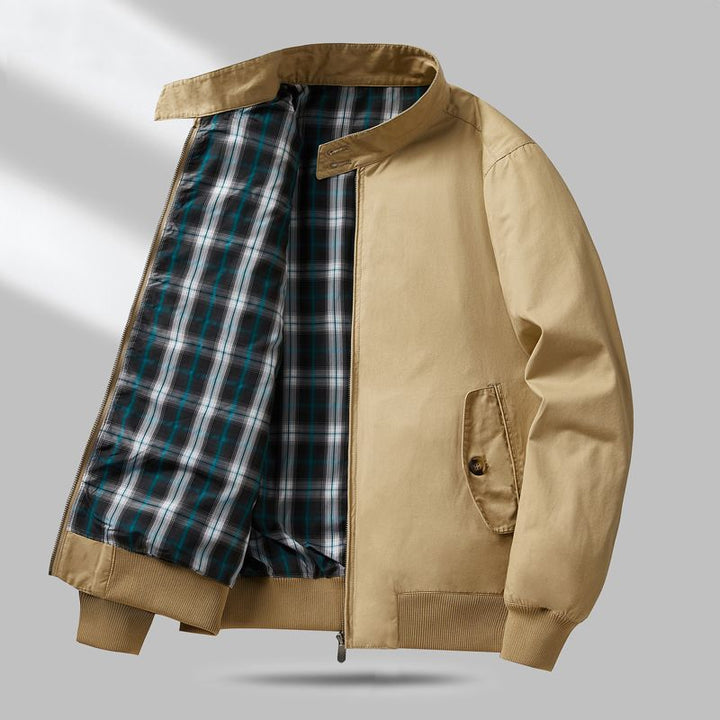 Herren Leichte Übergangsjacke mit Karo-Innenfutter Drune