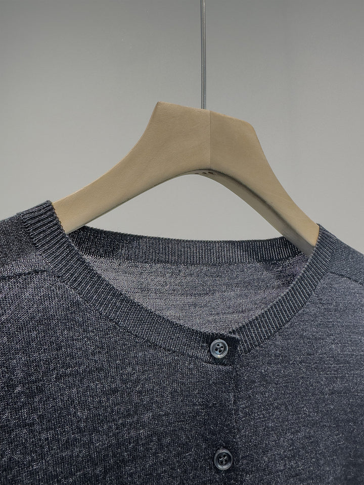 Damen Klassische Knopf-Cardigan Drune