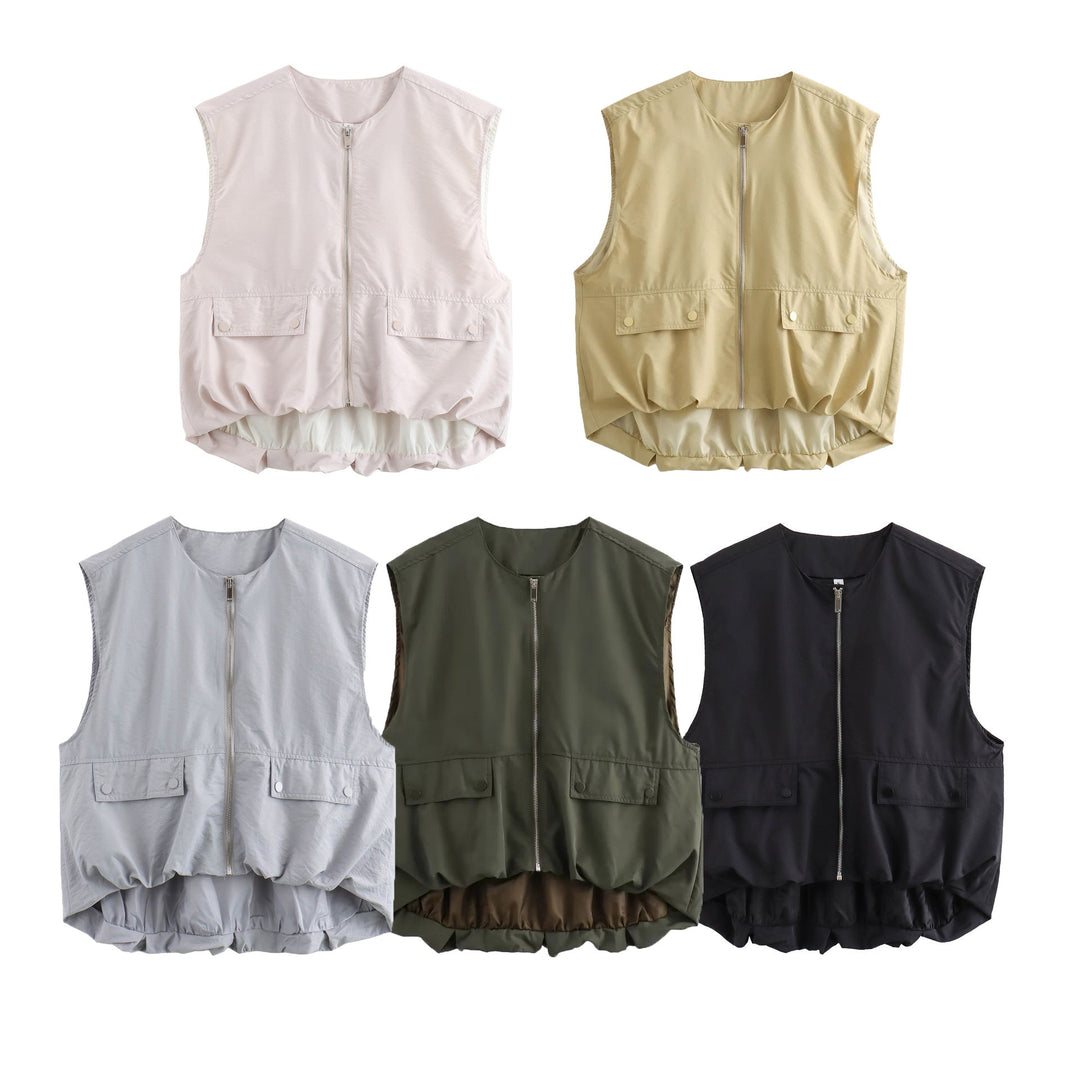 DruneMODE | Lockere Freizeit Cardigan Weste Tank Top