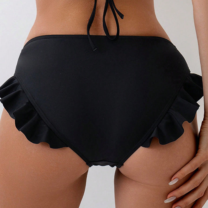Damen Bikini-Höschen mit verspieltem Rüschendesign Drune
