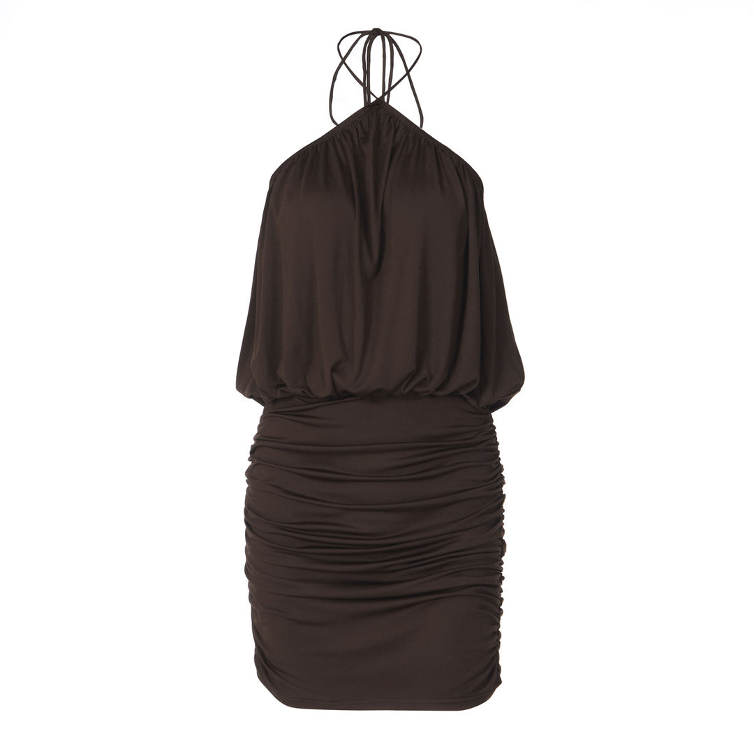 Damen Wickelkleid mit gerafftem Design Drune