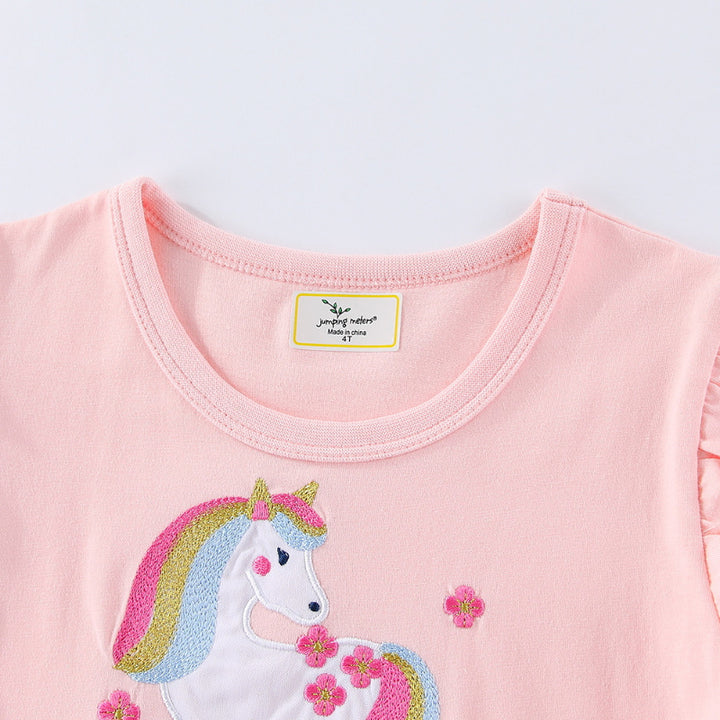 Mädchen Tüllkleid mit niedlichem Einhornmotiv Drune
