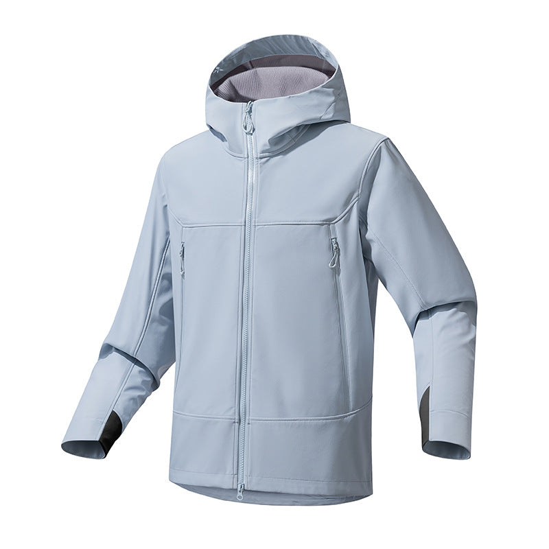 Damen Atmungsaktive Softshell‑Kapuzenjacke mit wasserabweisender Membran und Zwei‑Wege‑Reißverschluss Drune