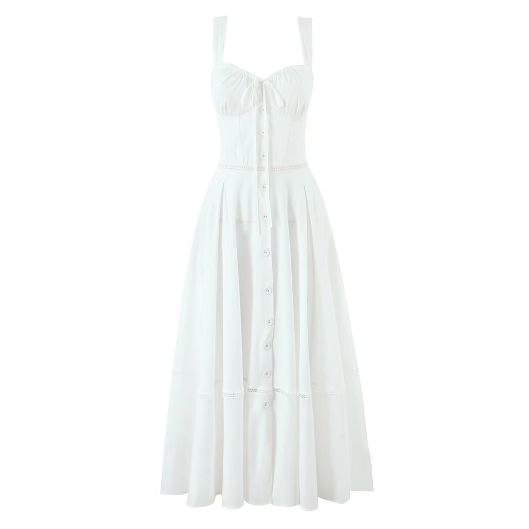 Damen Sommerliches Viskosekleid mit raffinierten Rüschendetails Drune