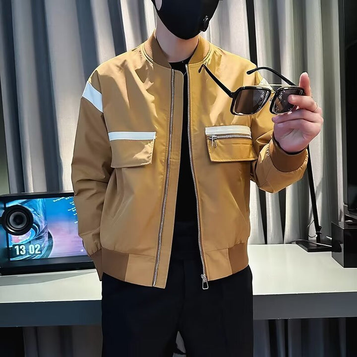 Herren modische Bomberjacke mit funktionalen Taschen und sportlichem Design Drune