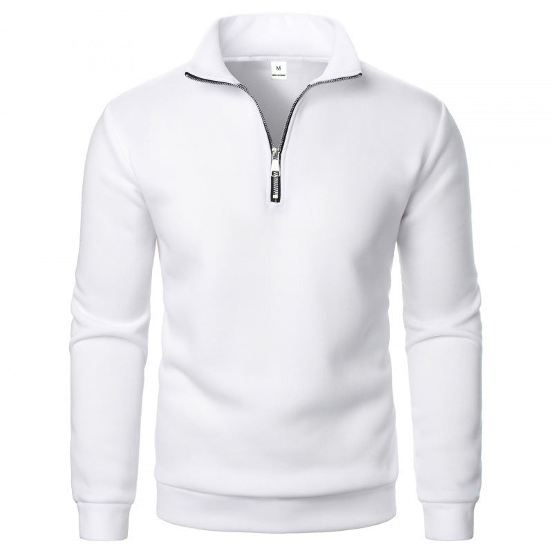 Herren Sportlicher Sweatpullover mit Stehkragen Drune