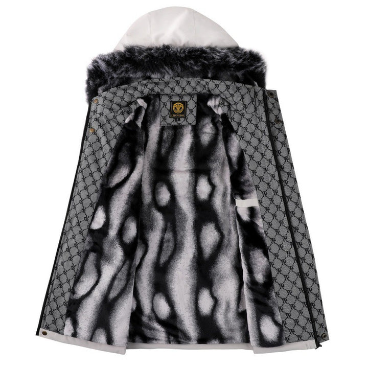 Herren Funktionsjacke mit Kunstfellkragen Drune