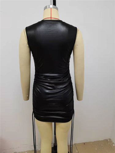 Drune | Bodycon Rundhals Ärmellose Mini Kleid