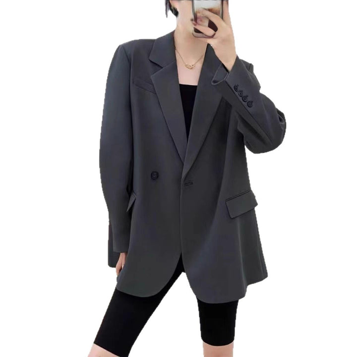 Damen Eleganter oversized Blazer mit strukturiertem Schnitt Drune