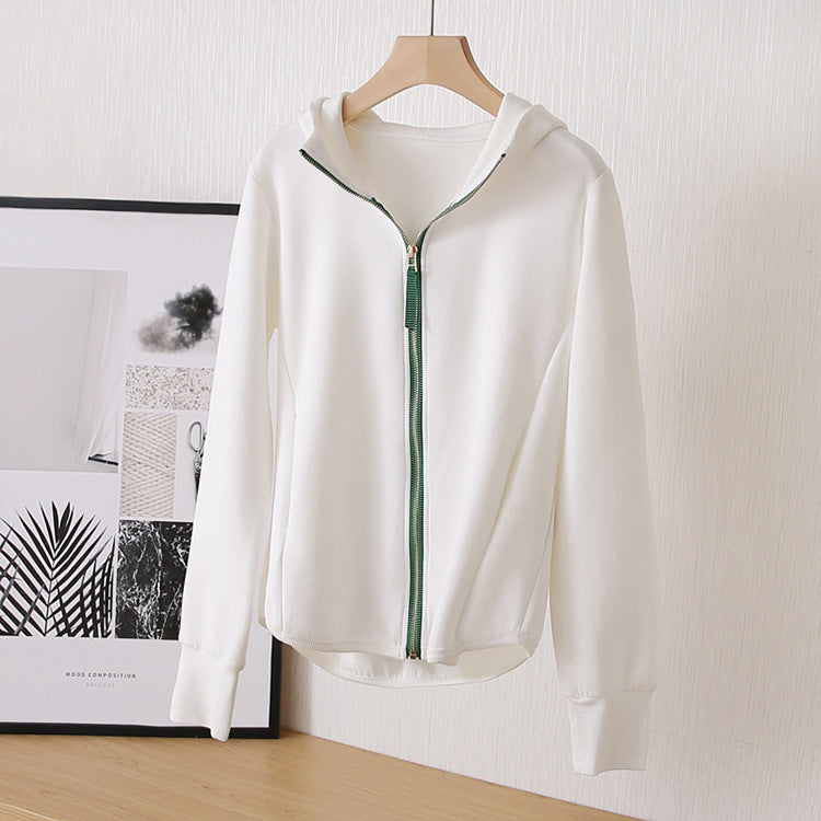 Damen Sportliche Jacke mit Kapuze Drune