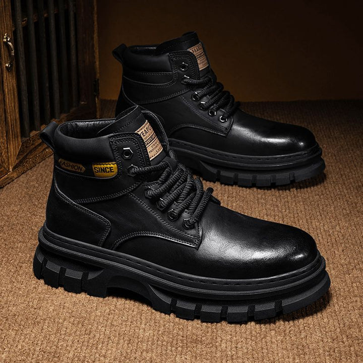 Drune | Herren lässige sportliche Canvas Stiefel mit dicker Sohle