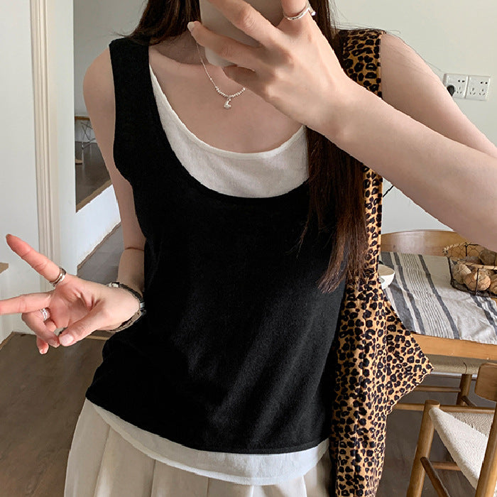Damen Langarmshirt mit elegantem Layering-Effekt Drune