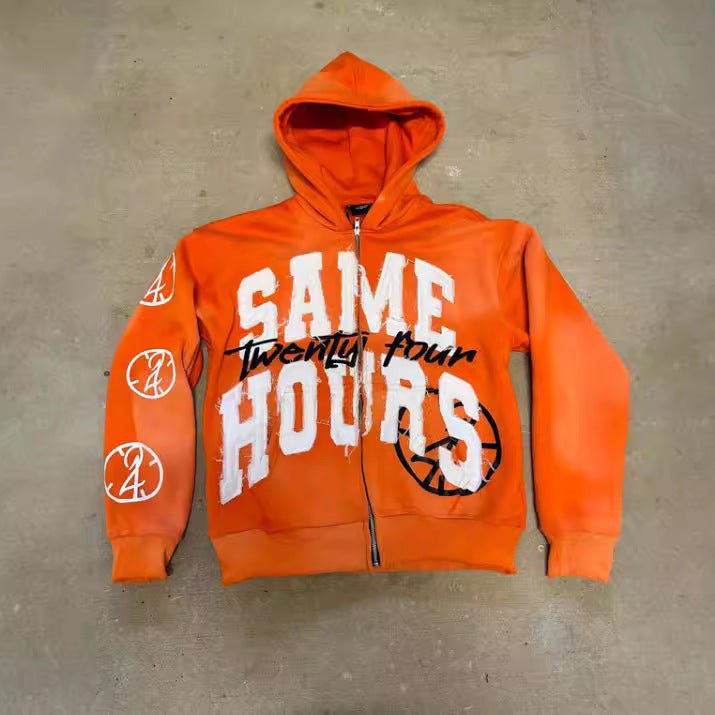 Damen Kapuzenpullover mit auffälligem Schriftzug und bequemem Schnitt Drune
