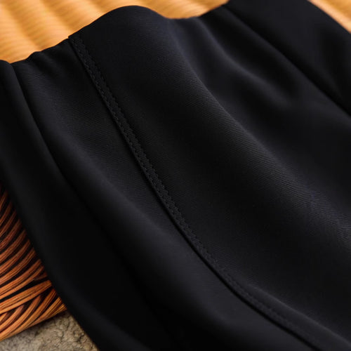 Damen Elegante und figurbetonte Palazzo-Hose Drune