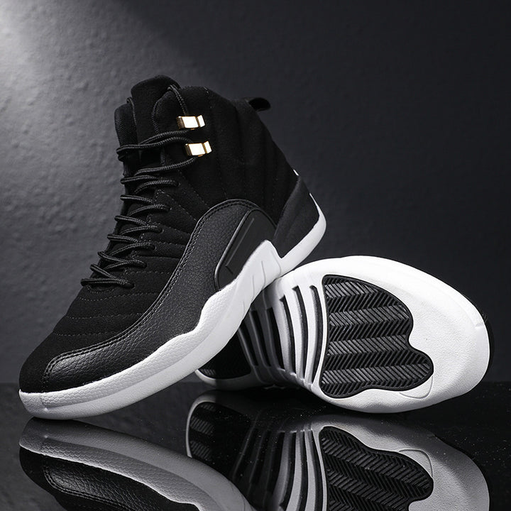 Herren Retro-inspirierte Performance-Basketballstiefel mit verstärkter Seitenwand Drune