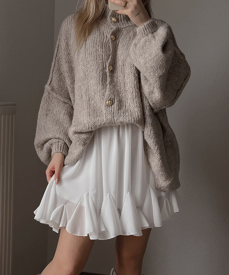 Drune | Bequeme Oversize Strickjacke Für Frauen