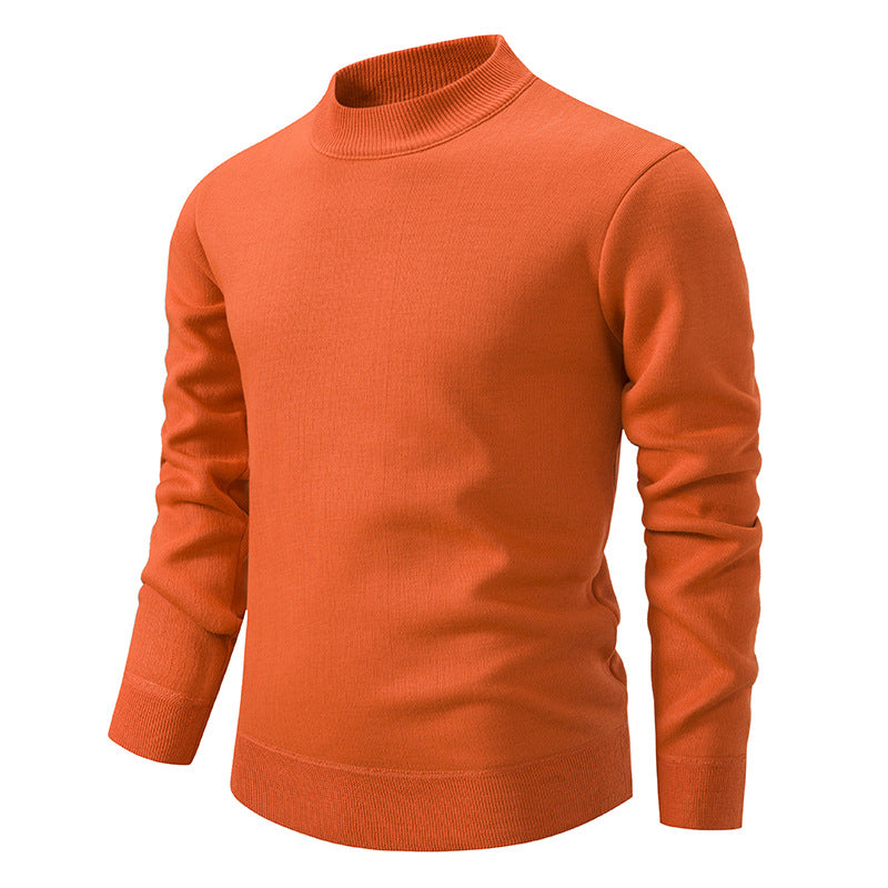 Herren Hochwertiger Strickpullover mit modernem Stehkragen Drune