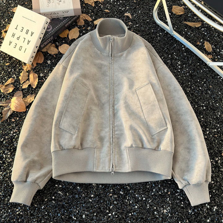 Damen Sportliche Oversized Jacke Drune