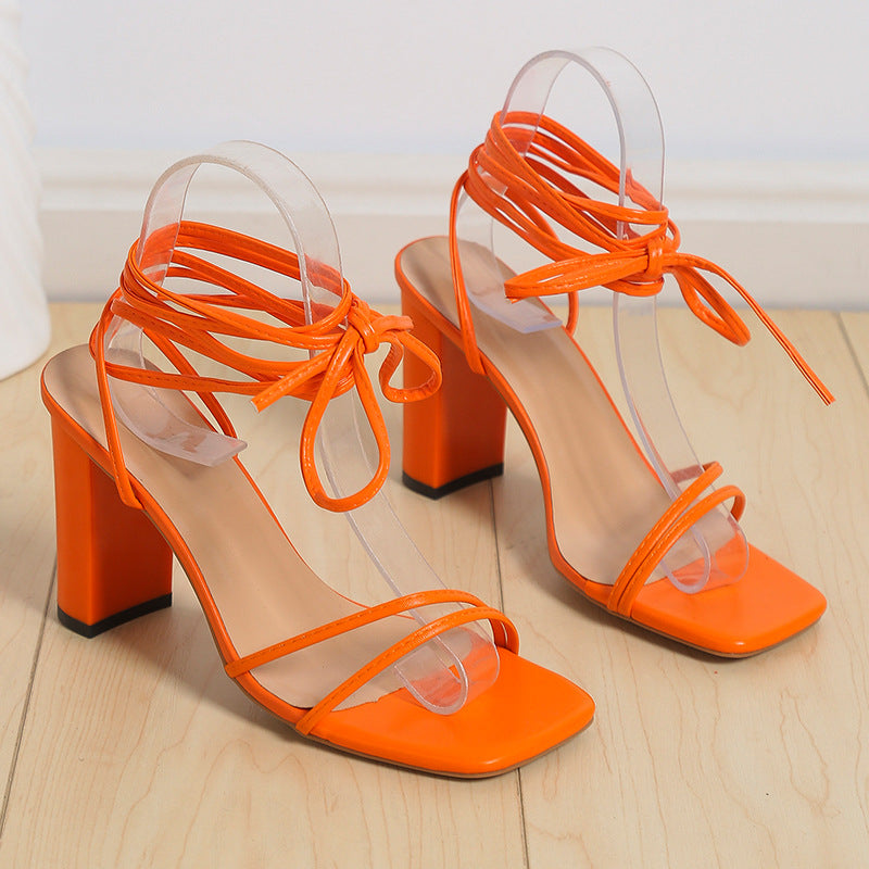 Damen transparente High-Heel Sandalen mit modischem Schleifen-Design Drune
