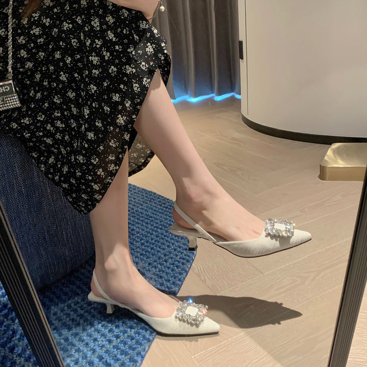 Damen Sling-Pumps mit eleganter Perlenapplikation Drune