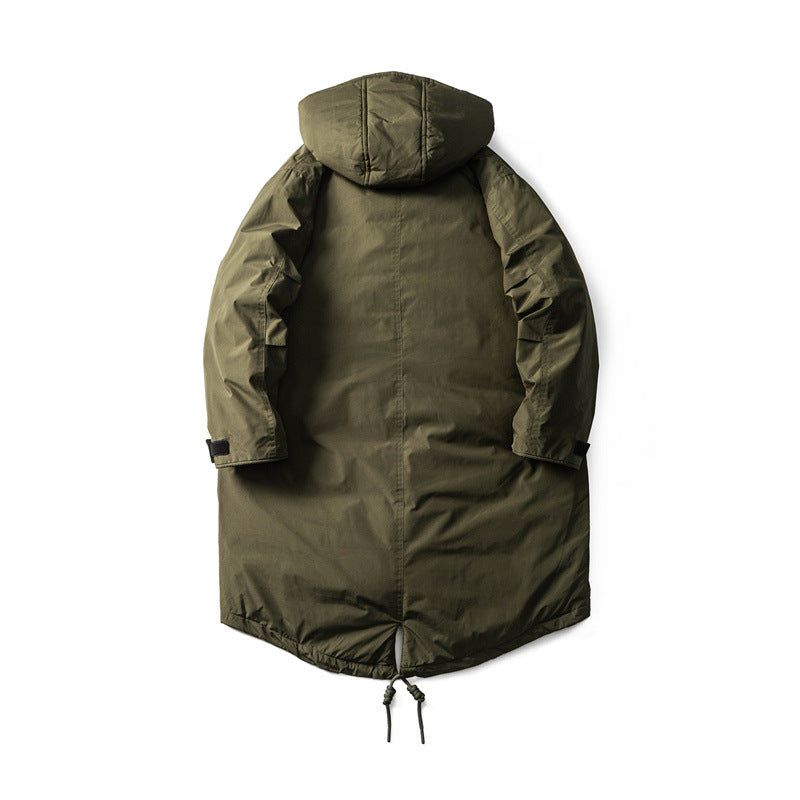 Herren Wasserdichter Thermo-Parka mit verlängerter Rückenpartie und Kapuze Drune