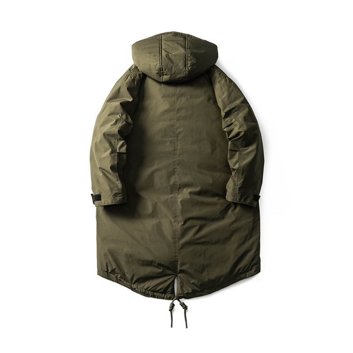 Herren Wasserdichter Thermo-Parka mit verlängerter Rückenpartie und Kapuze Drune