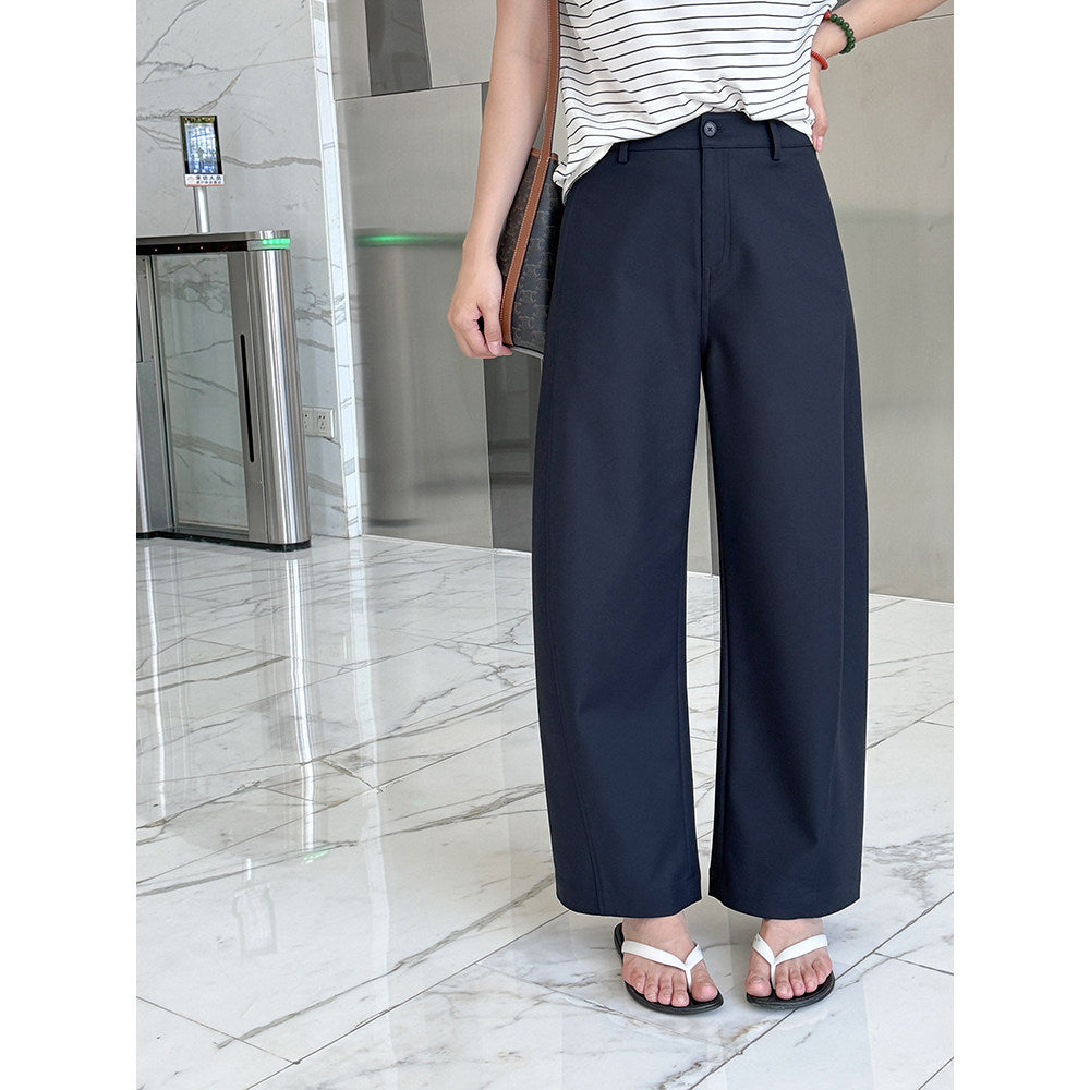 Damen Bequeme und moderne weite Stoffhose Drune