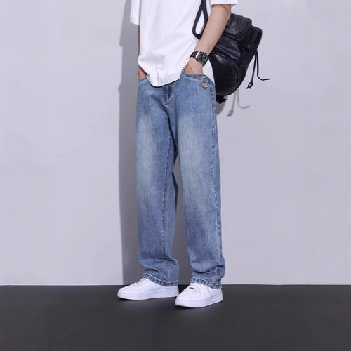Herren Bequeme Weitgeschnittene Jeans Drune