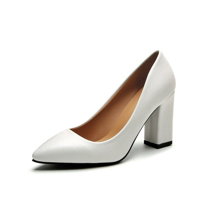 Damen elegante High Heels mit blockiertem Absatz Drune