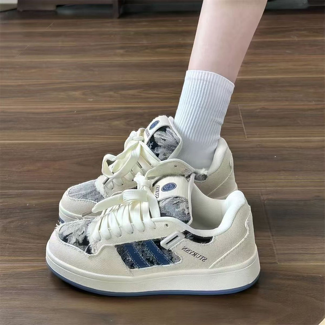 Damen modische Sneakers mit robustem Obermaterial und einzigartigem Design Drune