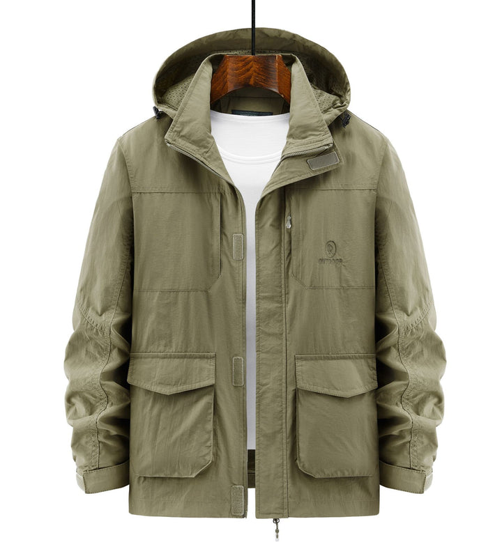 Herren Robuste Wetterjacke mit praktischen Taschen Drune