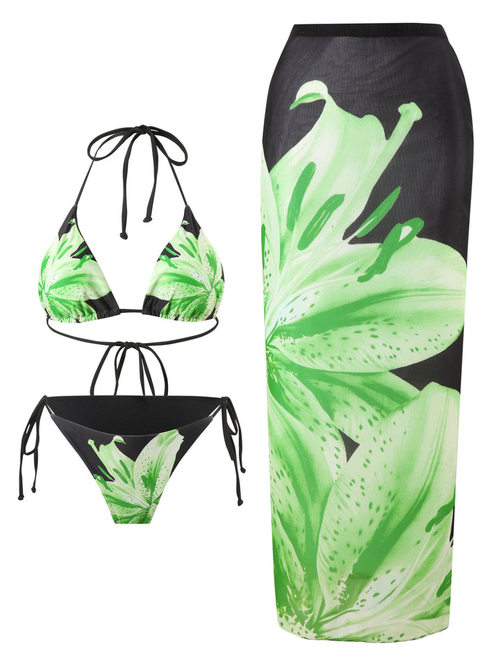 Damen Bikiniset mit elegantem Strandrock Drune