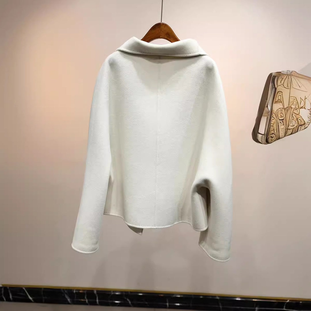 Damen elegante Übergangsjacke mit hohem Kragen Drune