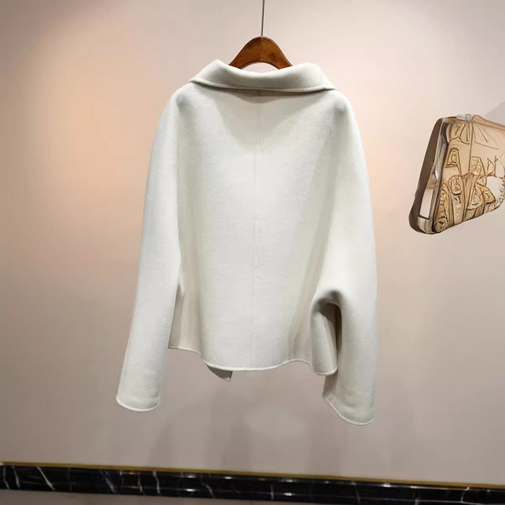 Damen elegante Übergangsjacke mit hohem Kragen Drune