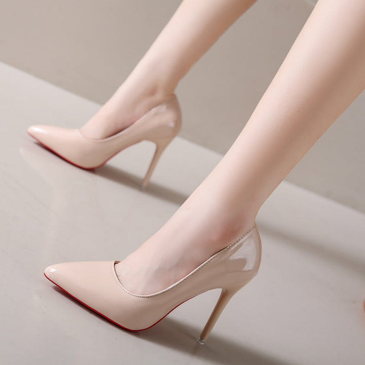 Damen elegante Stiletto-Pumps mit modischer Spitzenform Drune