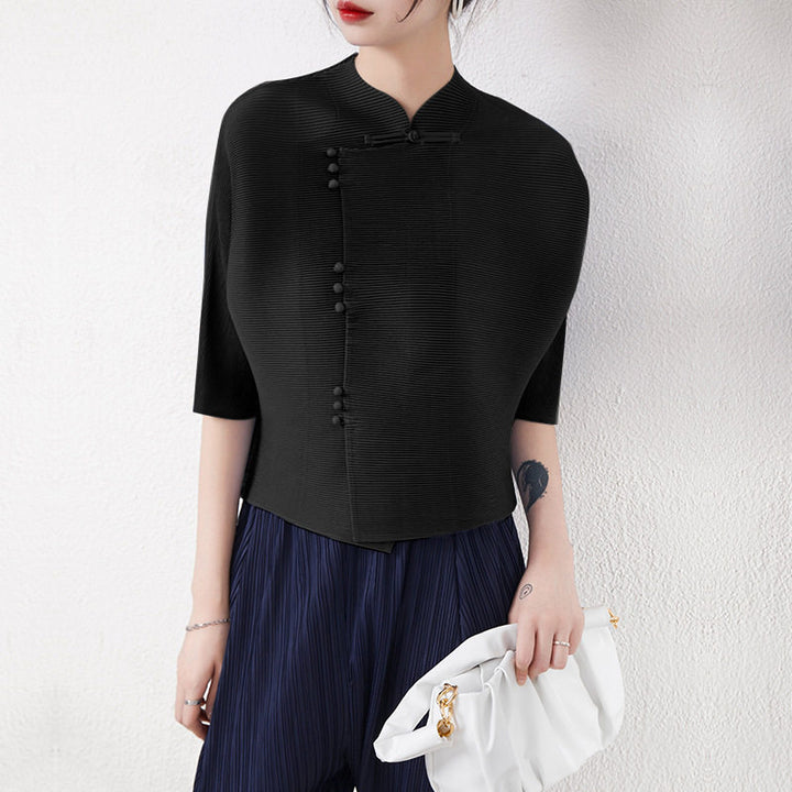 Damen Stylische Tunika mit asymmetrischem Schnitt Drune