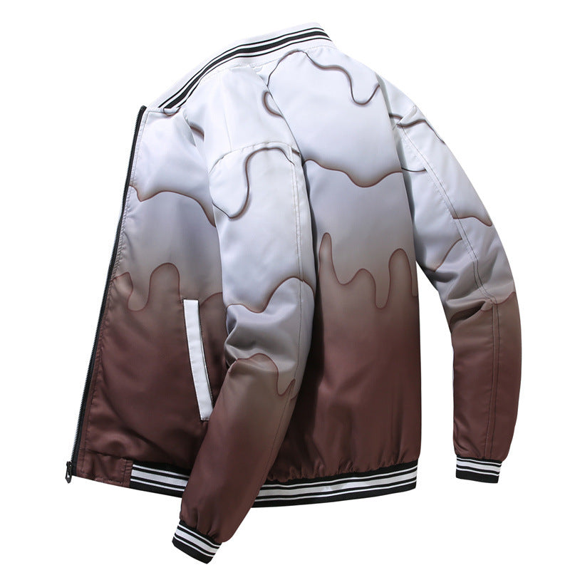 Herren Sportliche Bomberjacke mit modernen Mustern Drune