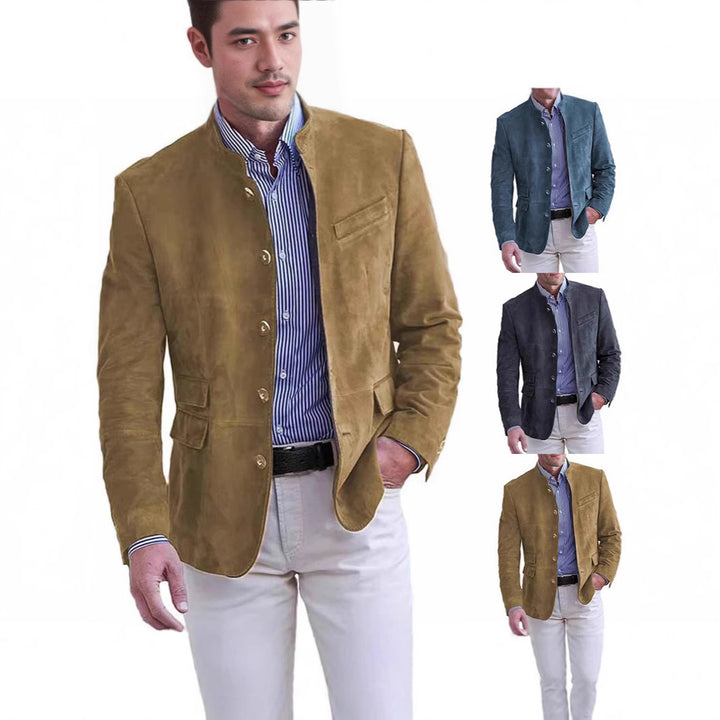 Herren elegante Wildlederjacke im modernen Design Drune